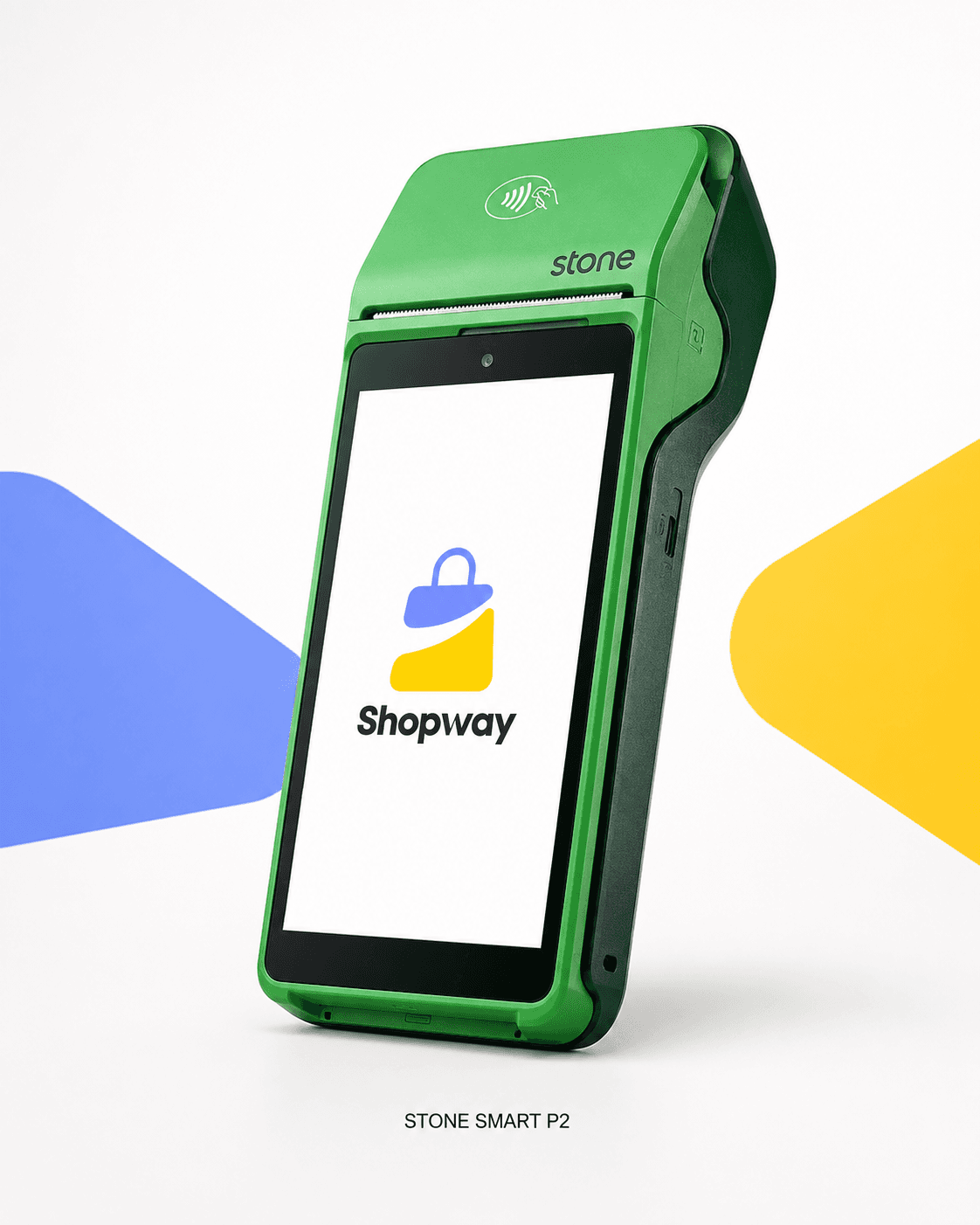 Maquininha Stone Smart P2 integrada à Shopway